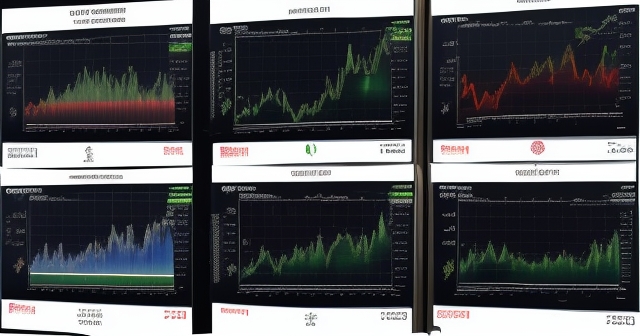 交易者慶祝市場上漲,手中拿著圖表。