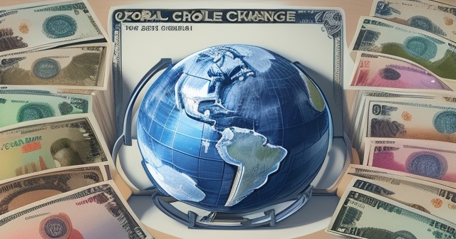 全球貨幣兌換的示意圖