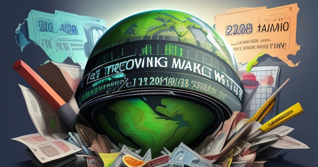 股市崩盤概念藝術