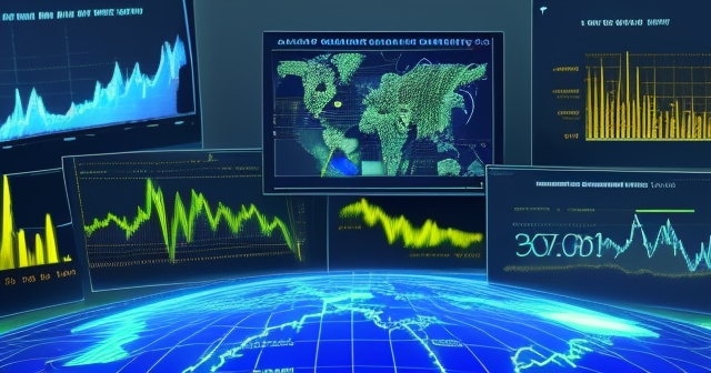 投資者正在分析螢幕上的數據