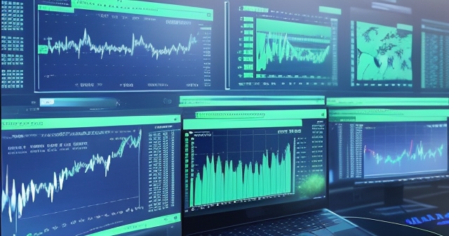 增長箭頭與背景數字