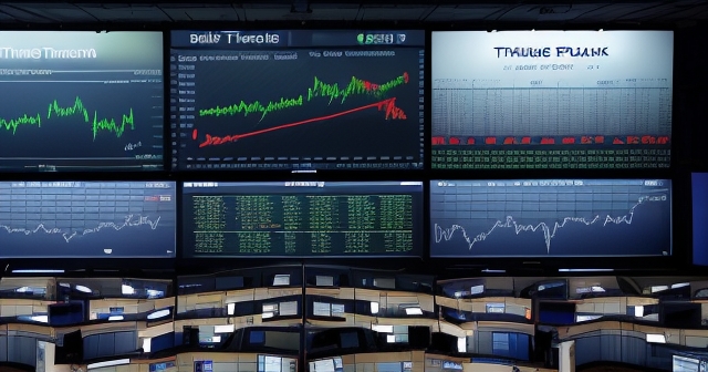 一個顯示股票價格上漲的圖表