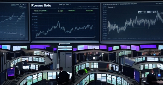 顯示經濟更新的新聞板