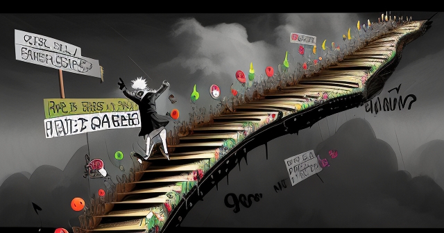 貪婪的投資者,卡通風格