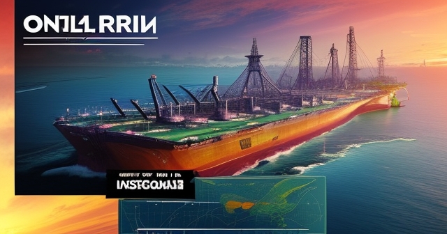 旋轉的油價圖表