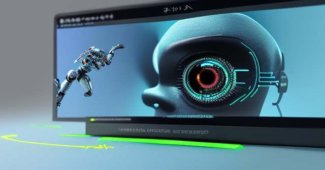 AI 語言模型處理數據的圖示