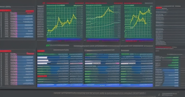 一組金融圖表顯示經濟政策影響股市