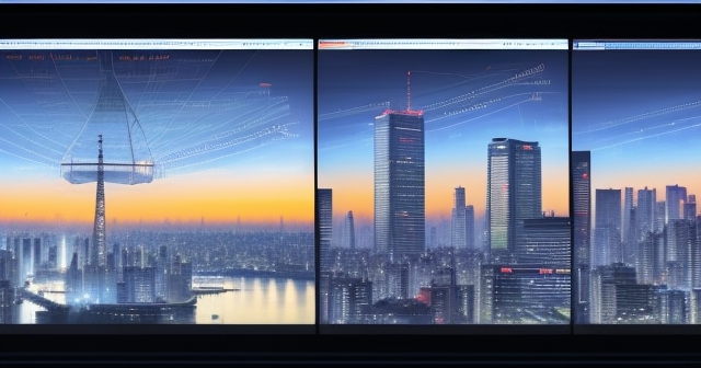 每日市場新聞更新顯示在螢幕上