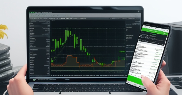 一位外匯交易者正在分析MetaTrader 4的圖表