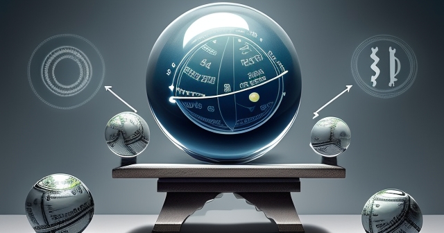 一個平衡秤，一側為通膨，一側為利率