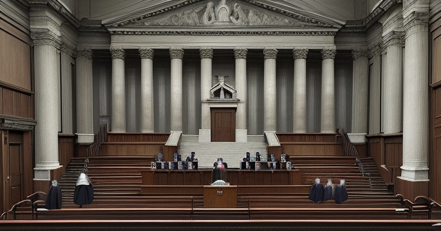 台灣法庭不同反應的場景