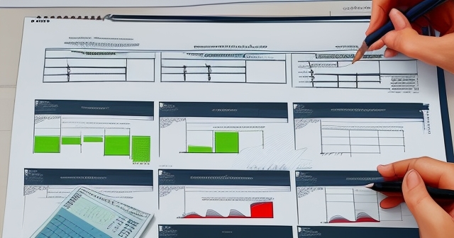 會計領域的非流動資產插畫
