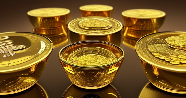 一張顯示金價上漲的燭台圖表的插圖