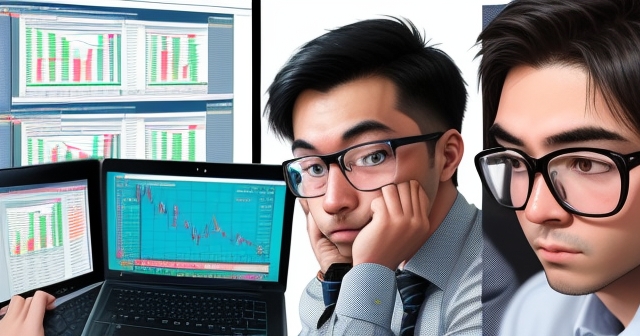 一位年輕交易者正在分析外匯走勢圖