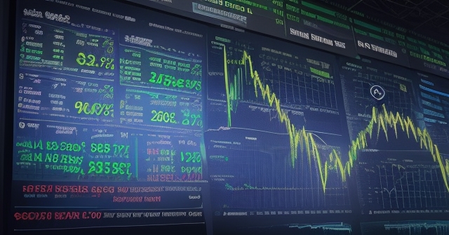 多樣的金融指標影響股市的柱狀圖