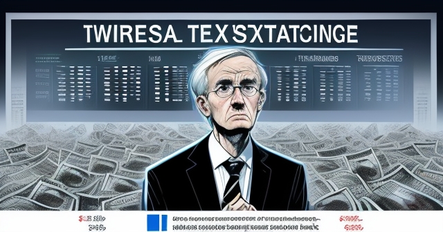 一位擔憂的投資者在查看財報