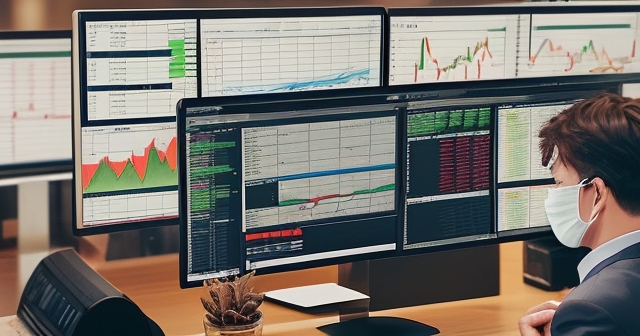 一個充滿活力的市場,交易者互動的場景