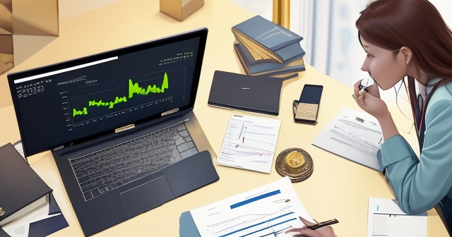 一位男子正在街頭交易股票