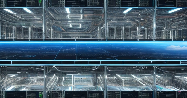 數位轉型過程中的科技發展示意