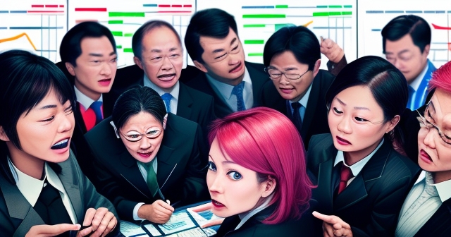 金融市場波動與色彩鮮豔的蠟燭圖表
