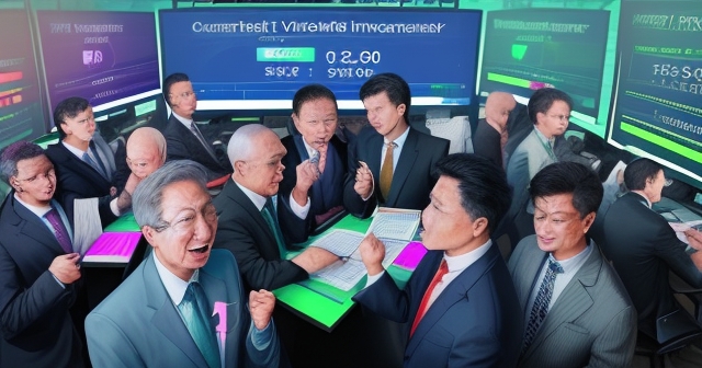 交易過程中的興奮和困惑的混合情緒
