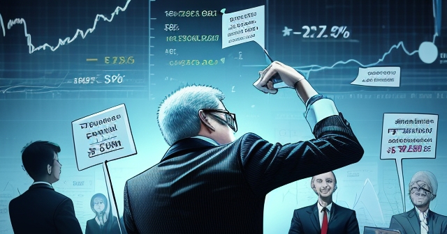 經濟不確定性的象徵圖像