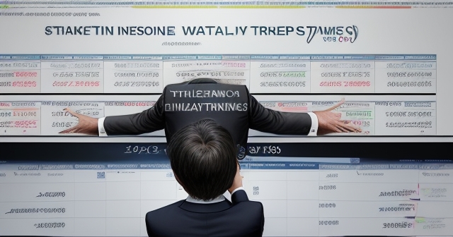 反映關稅對股市影響的市場圖表