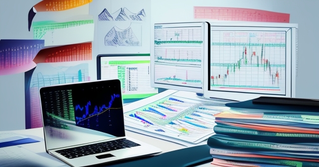 顯示旗形與三角形的分析圖