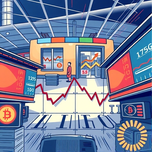 一位男子正在街頭交易股票