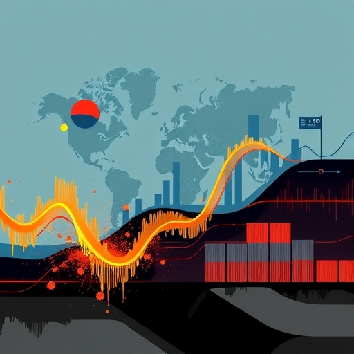 國際緊張局勢對油價影響的視覺隱喻