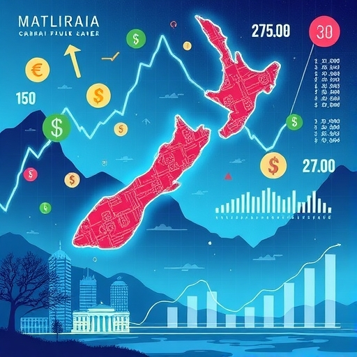 一幅插圖顯示中央銀行會議，圖表顯示利率決策