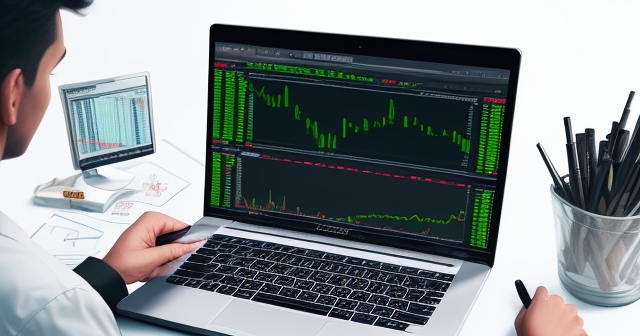 一個安靜的工作空間展示交易圖表與分析