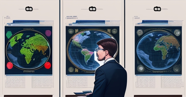 一位市場分析師在工作中