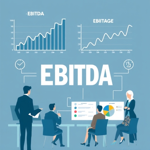 展示EBITDA與業務表現關係的資訊圖表