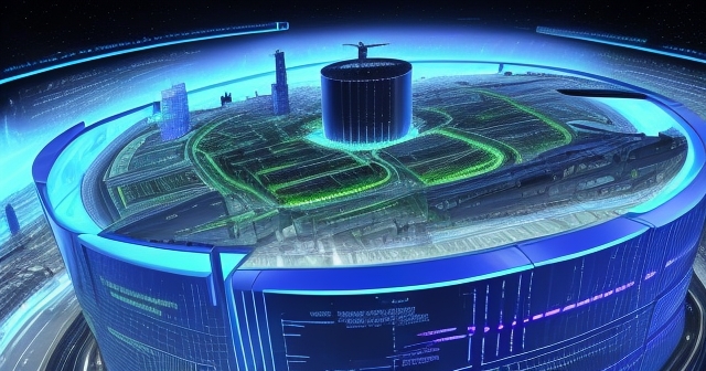 瑞典的未來人工智慧數據中心的概念圖