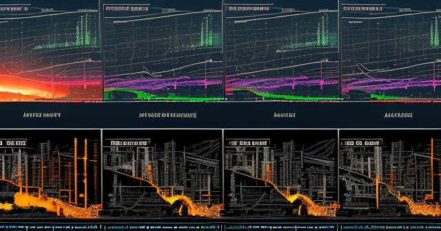 抽象呈現供需動態的插圖