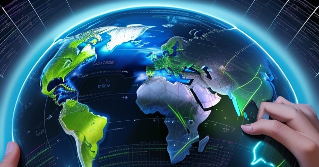 一位插畫家正在畫人工智慧應用的概念圖