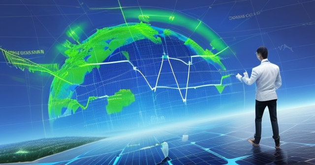 一位旅客在馬祖旅遊景點觀賞風景