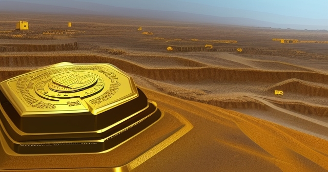 銀行金庫裡的一根金條