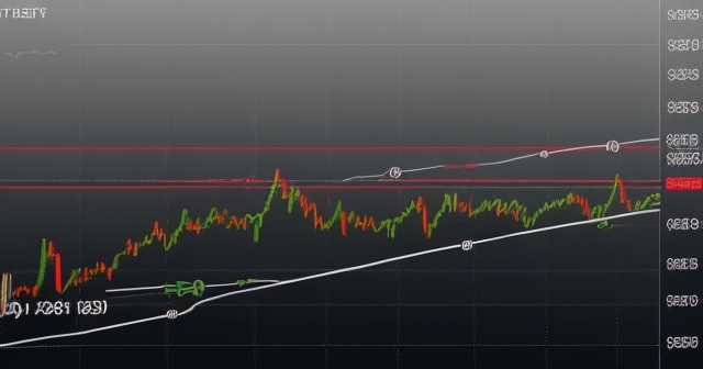 顯示貨幣上升和下降的圖表