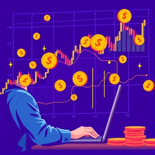 貨幣符號與硬幣運動