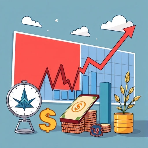 股票市場交易的插圖