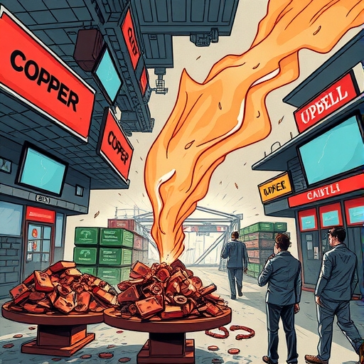 在市場中波動的銅價與交易情況