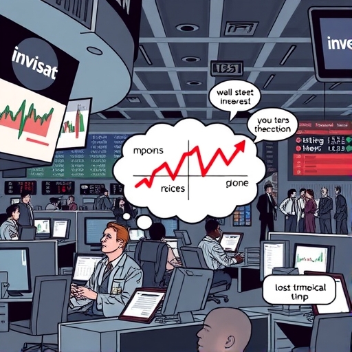 投資心理的視覺化表示，思維泡泡描繪出期待與決策過程