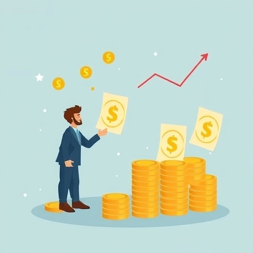 一位男子正在街頭交易股票