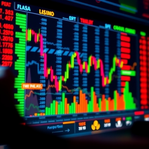 一位分析師正在進行金融市場分析