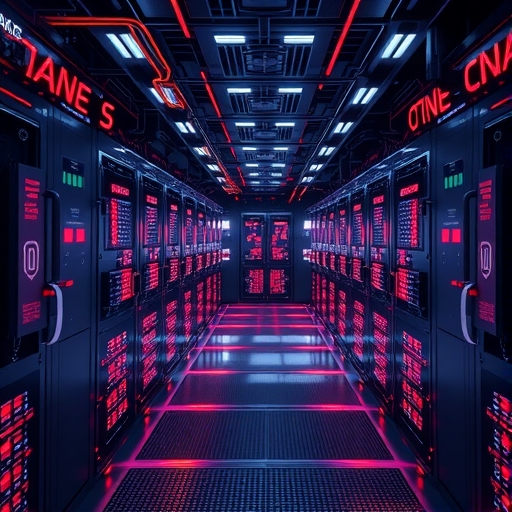 機房內的AI運算設備