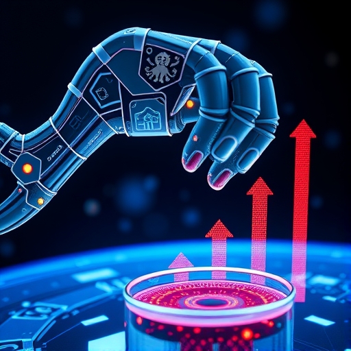 人工智慧投資趨勢的視覺化圖像