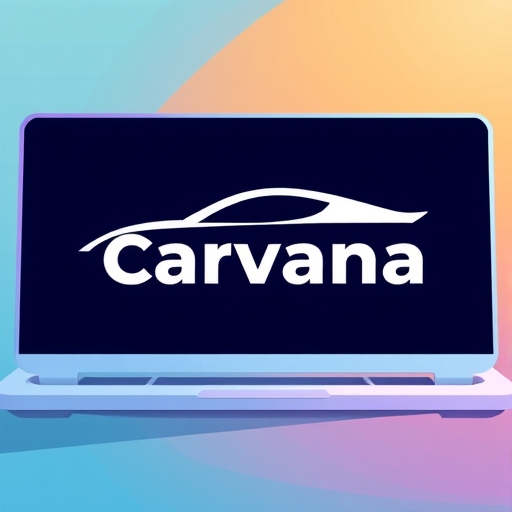 Carvana的線上平台數位插圖