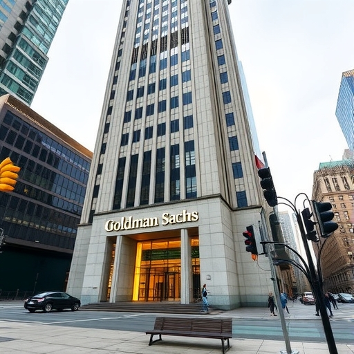 高盛總部展示財務數據